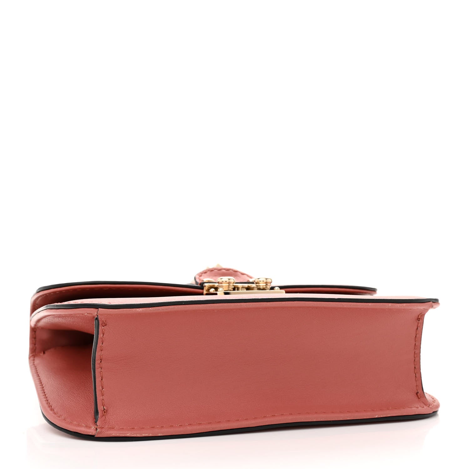 Valentino Garavani Vitello Small Glam Lock Rockstud Flap Antique Rose 4 of 12