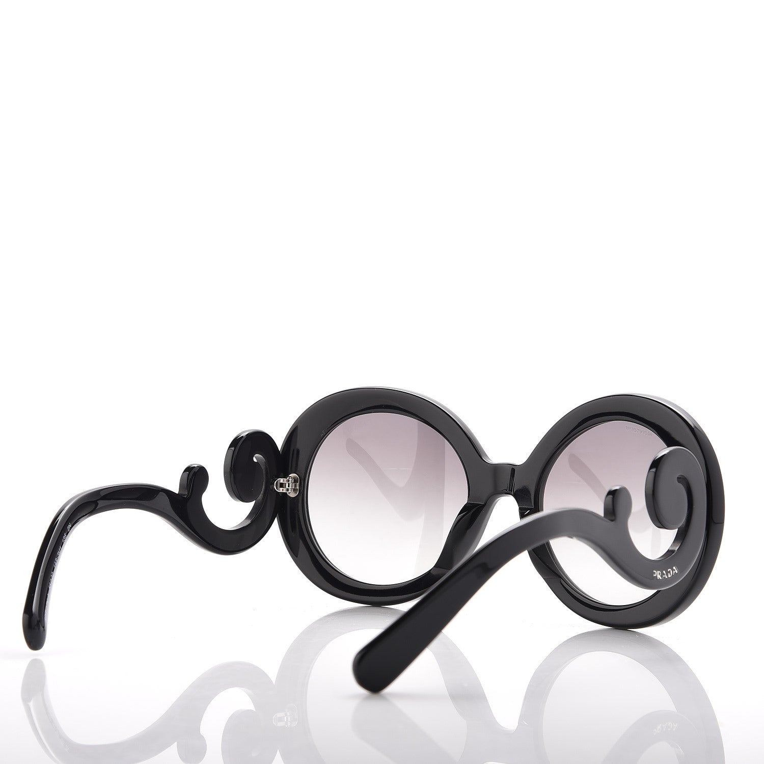 Prada Baroque Sunglasses SPR 27N Black 3 of 6