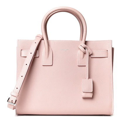 Saint Laurent Grained Calfskin Baby Sac De Jour Antique Rose 1 of 10