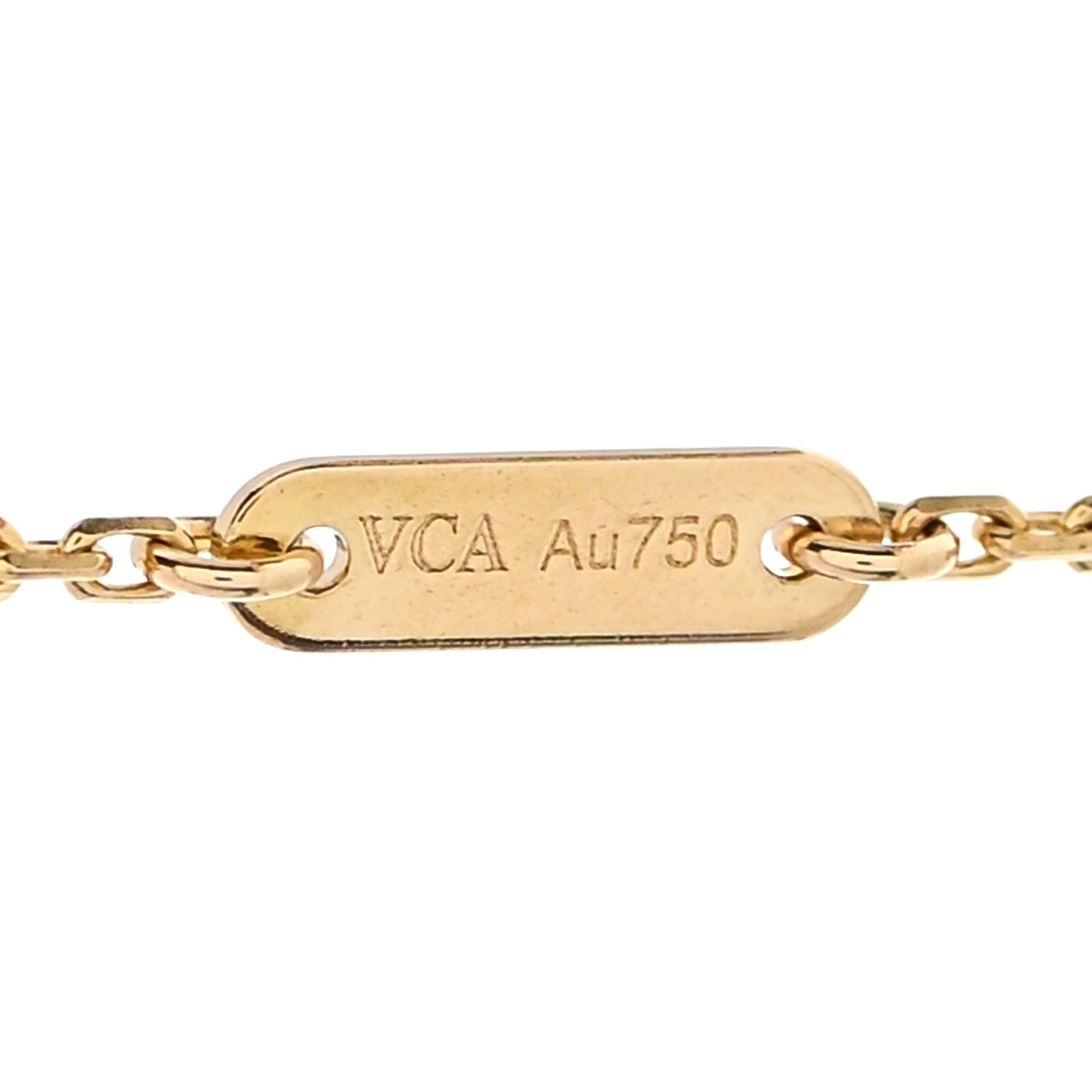 18K Yellow Gold Mother of Pearl Sweet Alhambra Butterfly Bracelet