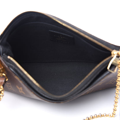Louis Vuitton Monogram Pallas Clutch Black 4 of 10