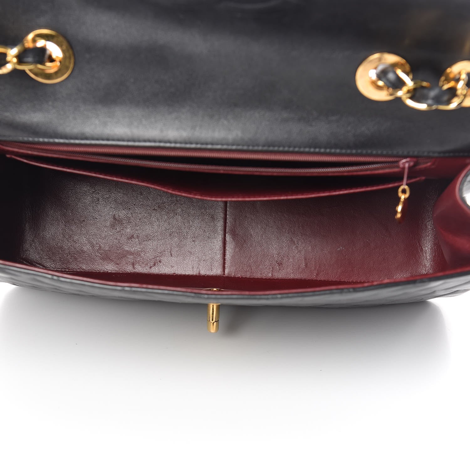 Chanel Lambskin Quilted XL Jumbo Single Flap Black 5 of 25