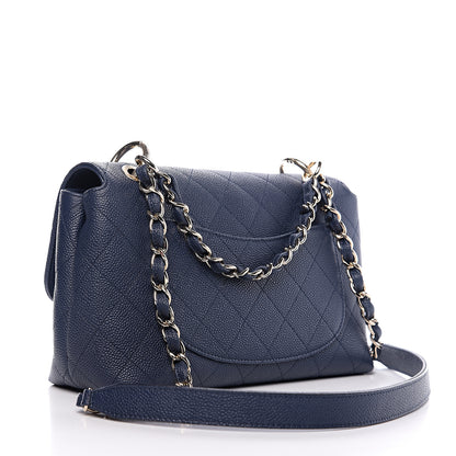 Chanel Caviar Quilted City Walk Flap Navy Blue 2 of 10