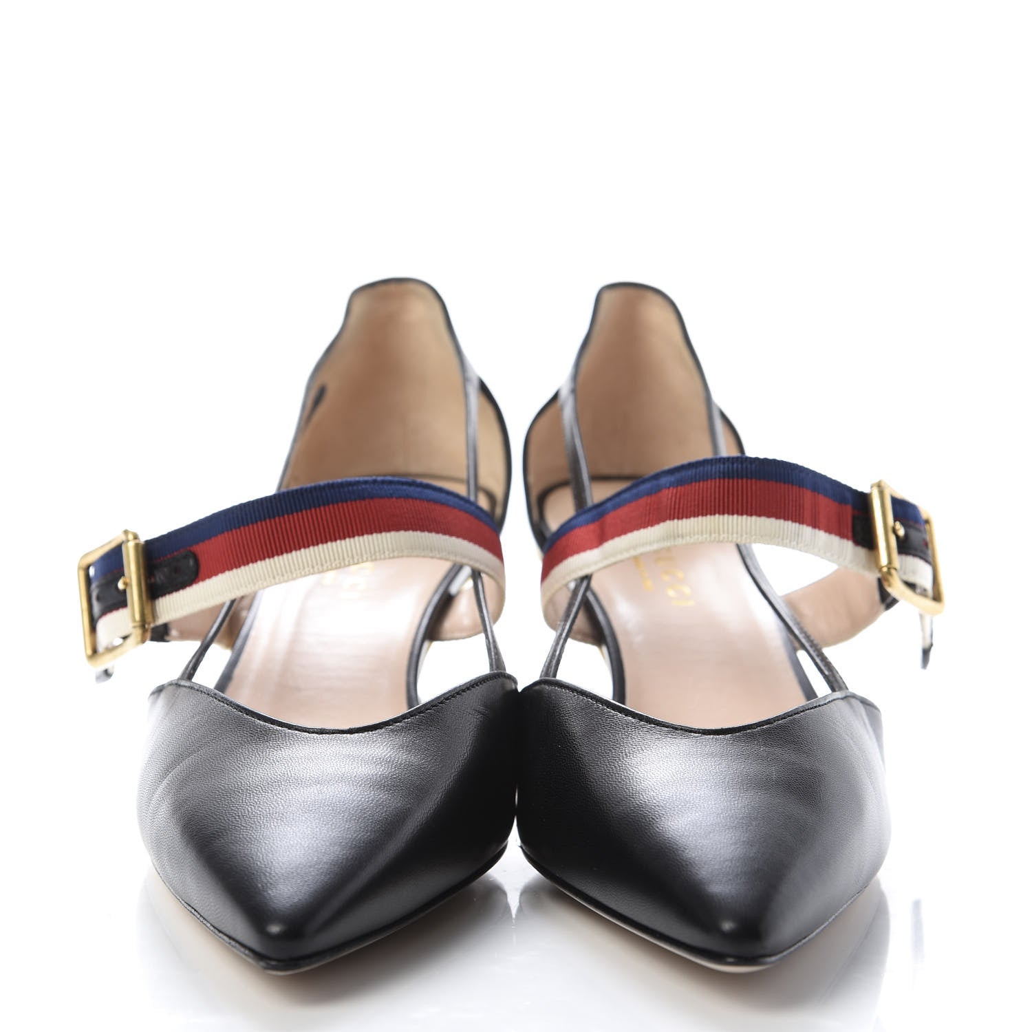 Gucci Malaga Kid Sylvie Web Unia Mules 38 Black 2 of 9