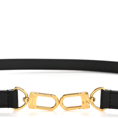 Louis Vuitton Calfskin Twinny Adjustable Shoulder Strap Black 3 of 3