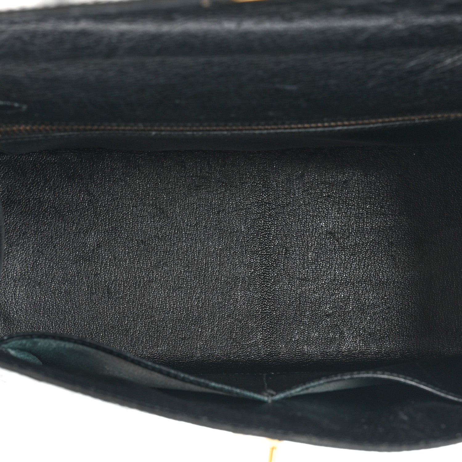 Hermes Ostrich Kelly Sellier 28 Black 5 of 17