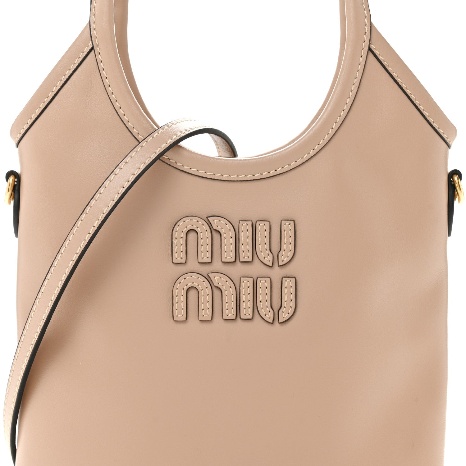 Miu Miu Nappa Mini Ivy Bag Cammeo 7 of 9