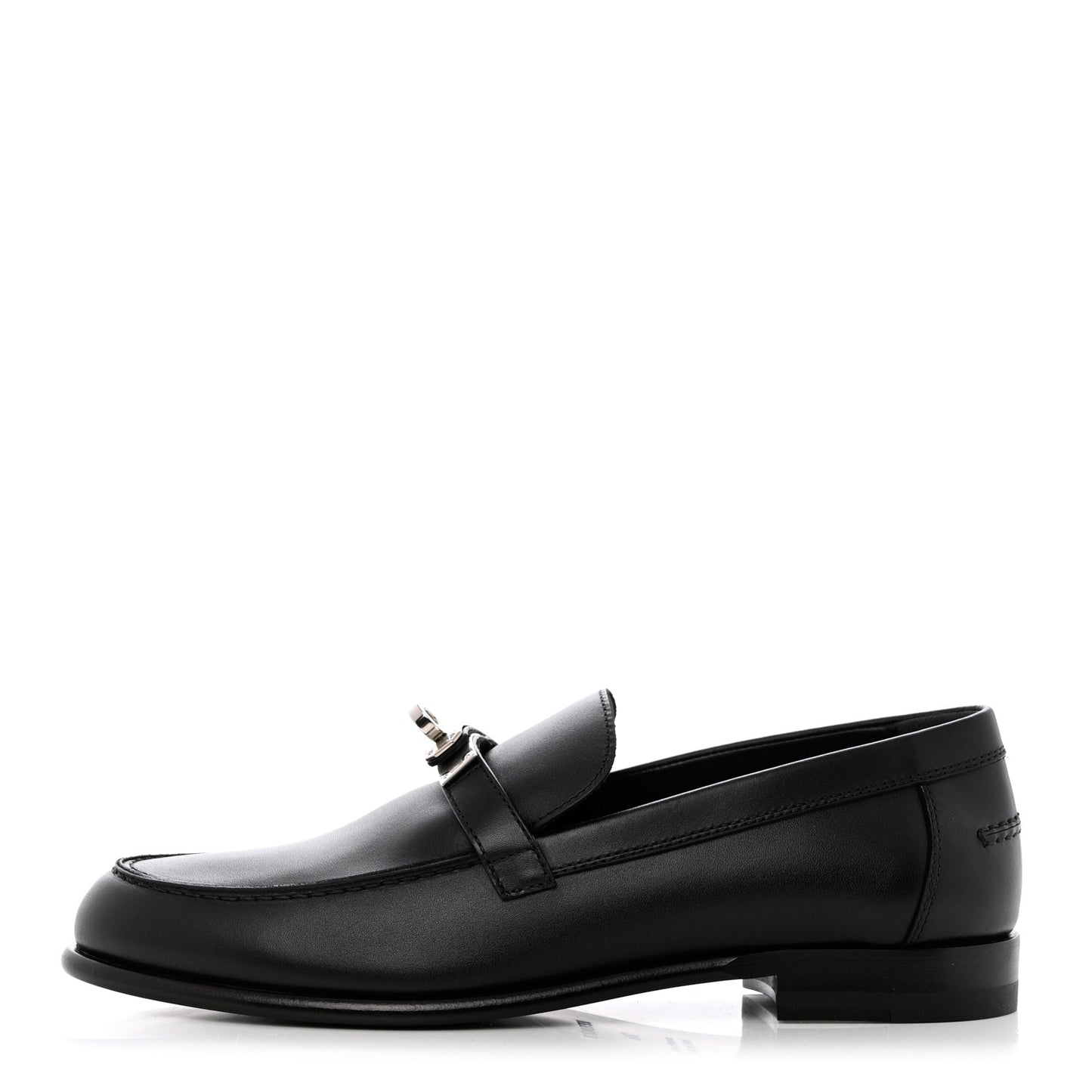 Calfskin Womens Destin Loafer 38 Black