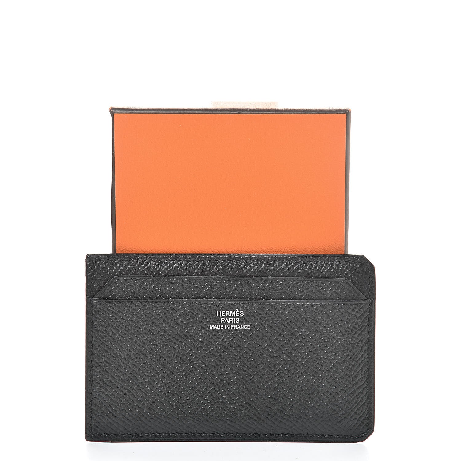 Hermes Epsom City 4CC Card Holder Black 529299 – FASHIONPHILE