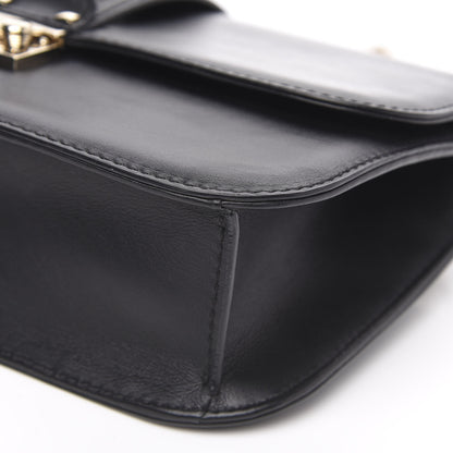 Valentino Garavani Vitello Medium Glam Lock Rockstud Flap Black 8 of 9