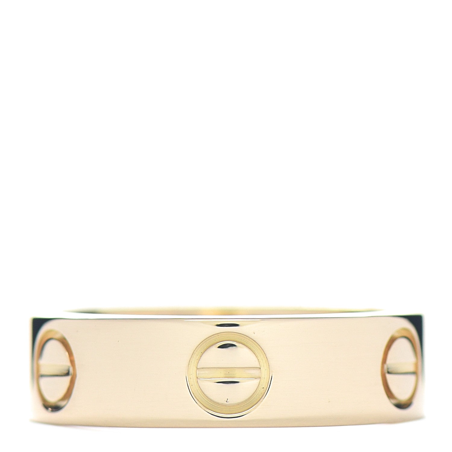 Cartier 18K Yellow Gold 5.5mm LOVE Ring 53 6.5 3 of 4