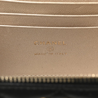 Chanel Lambskin Quilted Small CC Dynasty Vanity Case With Chain Black 7 of 12