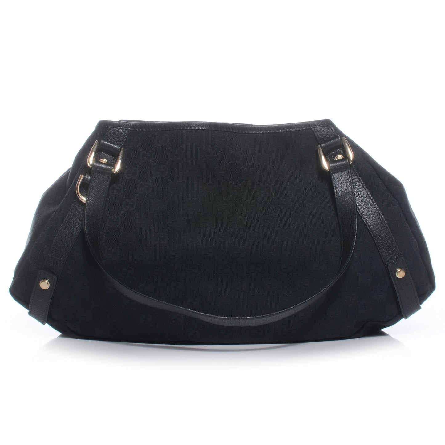 Monogram Medium Abbey Shoulder Bag Black