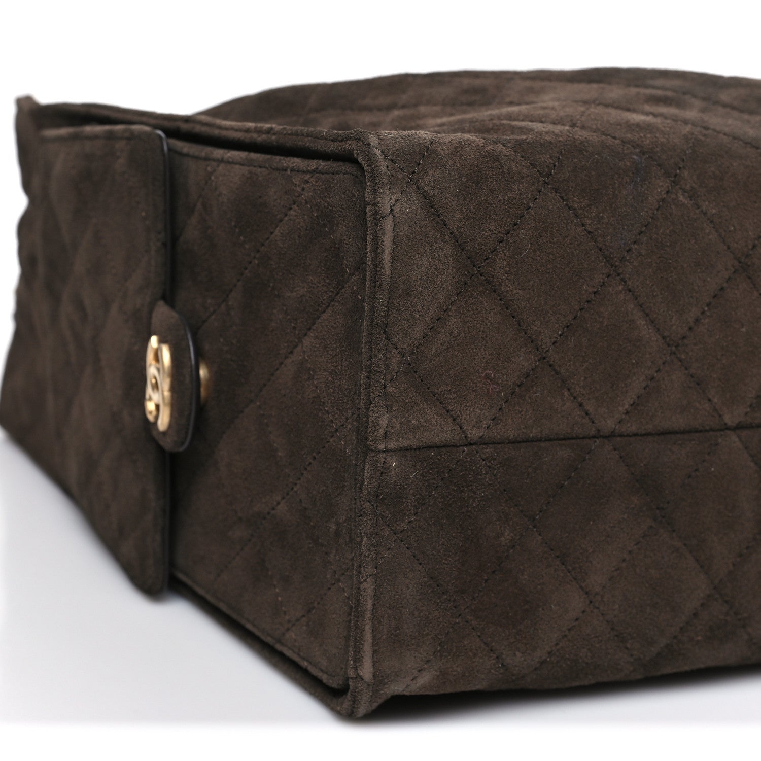 Chanel Suede Quilted Medium Chanel 25 Handbag Dark Brown 9 of 11