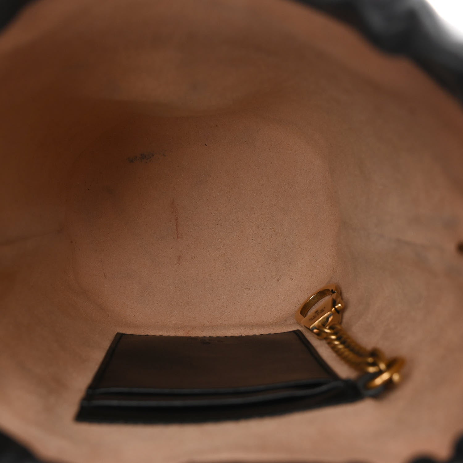 Gucci Calfskin Matelasse Mini GG Marmont 2.0 Bucket Bag Black 5 of 9