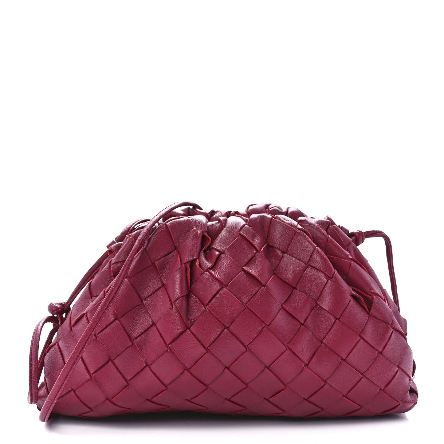 Nappa Intrecciato The Mini Pouch Amaranto