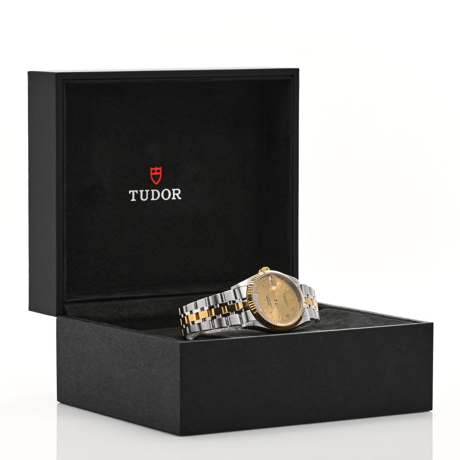 TUDOR Stainless Steel 18K Yellow Gold 36mm Prince Day-Date Automatic Watch Champagne 76213 5 of 5
