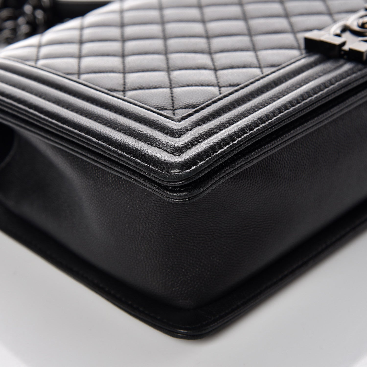 Chanel Caviar Quilted New Medium Boy Flap So Black 10 of 16