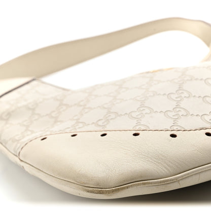 Gucci Guccissima Punch Hobo Off White 9 of 13