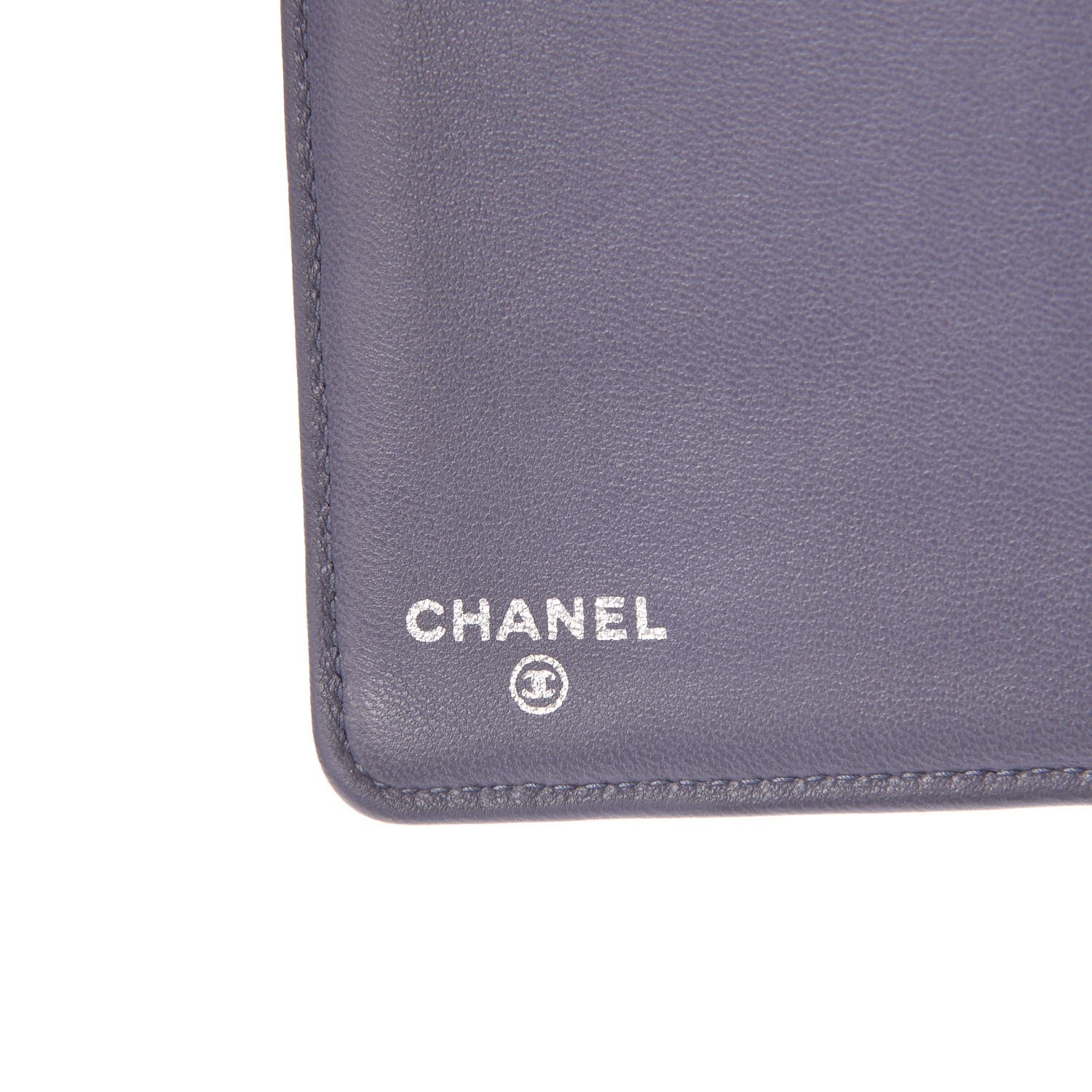 Chanel Lambskin Quilted Yen Wallet Purple 6 of 9