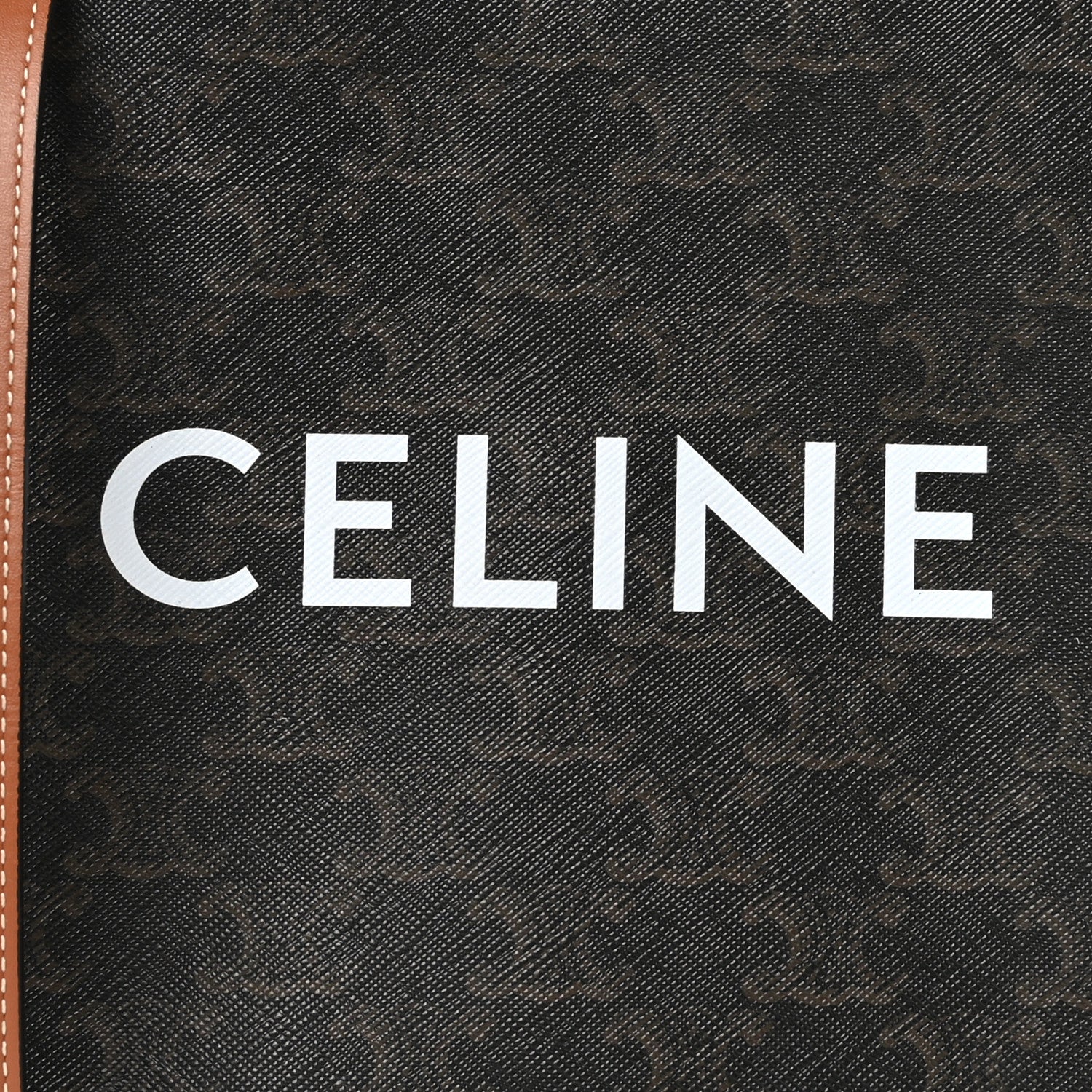 Celine Triomphe Canvas Calfskin Mini Vertical Cabas Tan 6 of 8