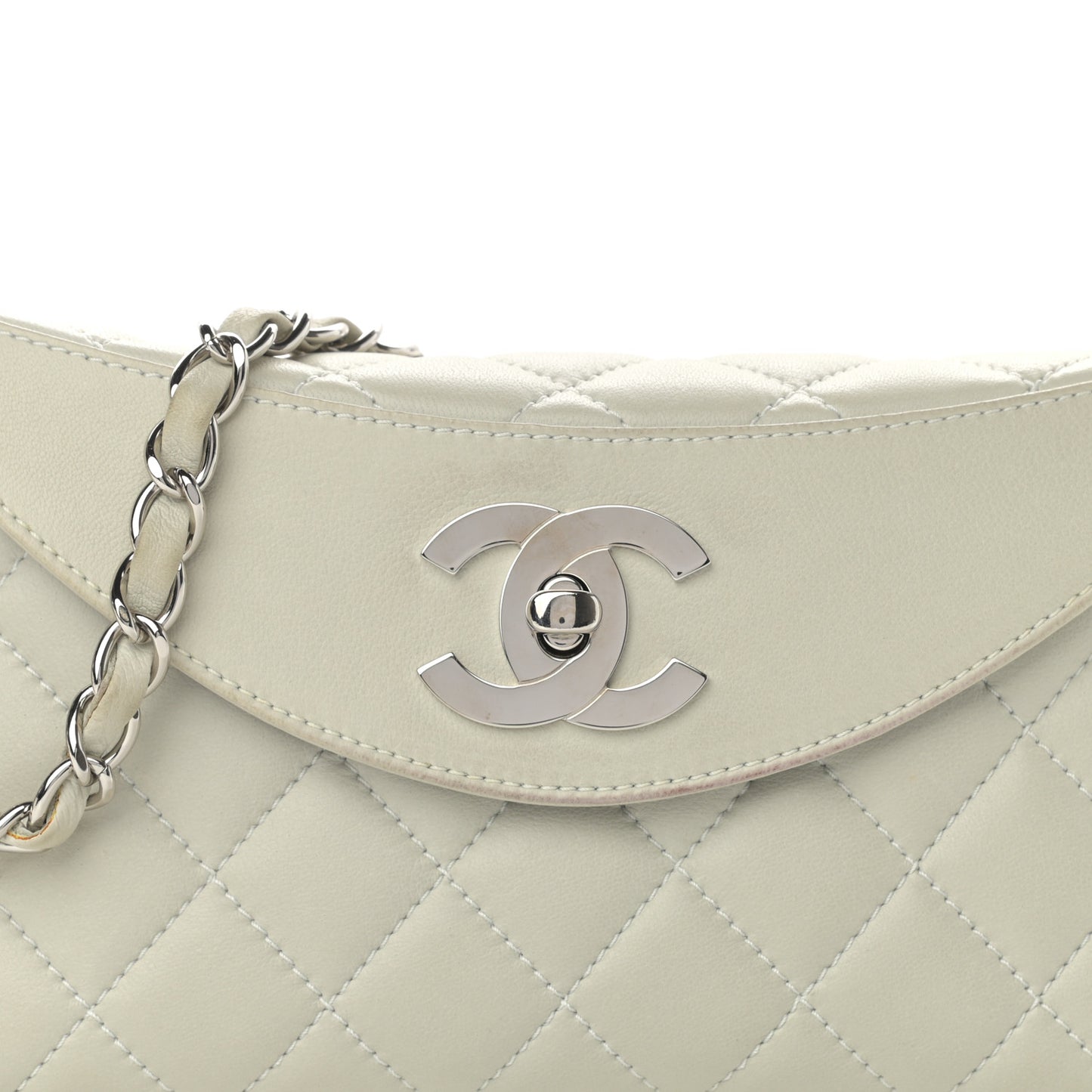 Lambskin Quilted Small Single Flap Bag Violet Clair