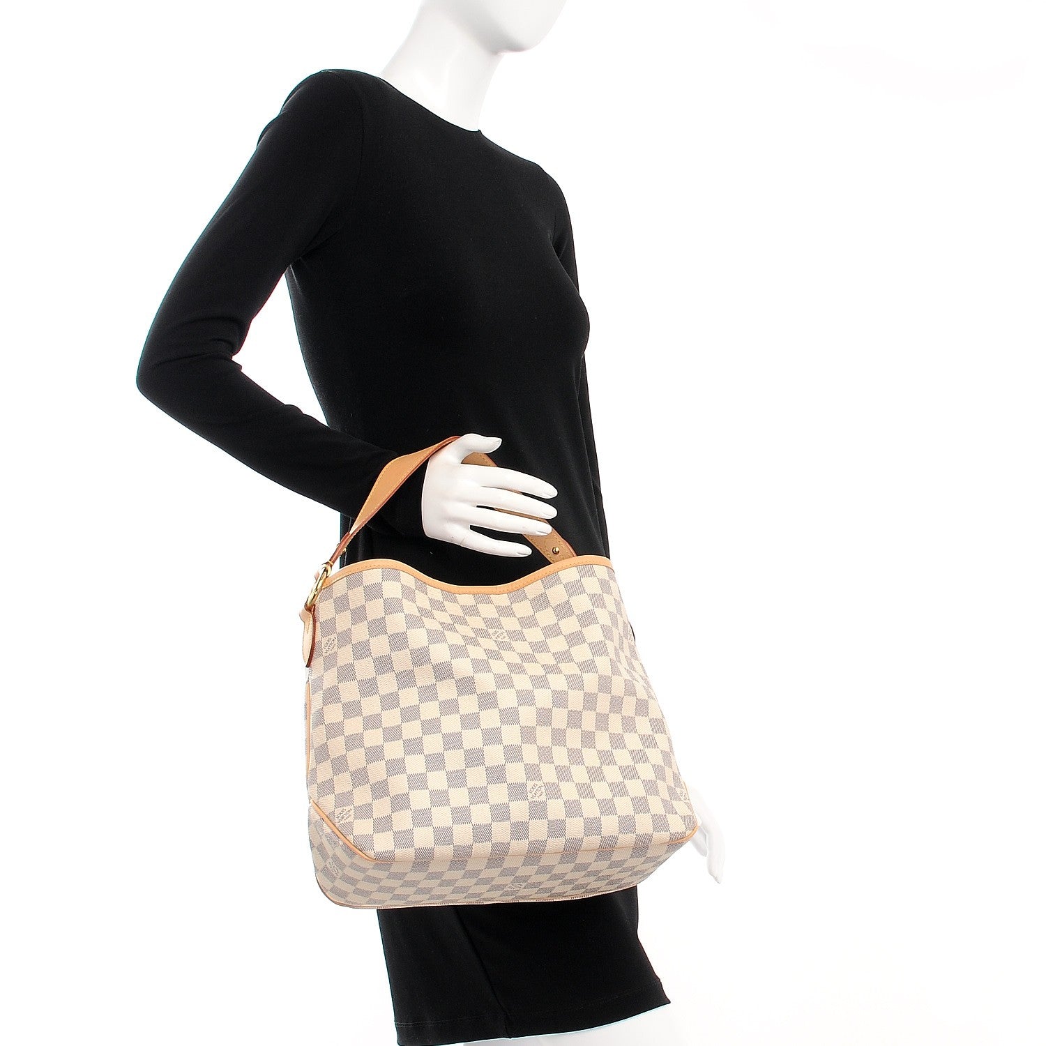 Louis Vuitton Damier Azur Delightful PM Rose Ballerine 2 of 10