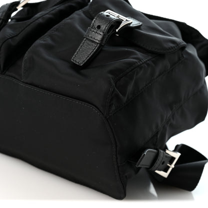 Prada Re-Nylon Vela Saffiano Small Backpack Black 9 of 9