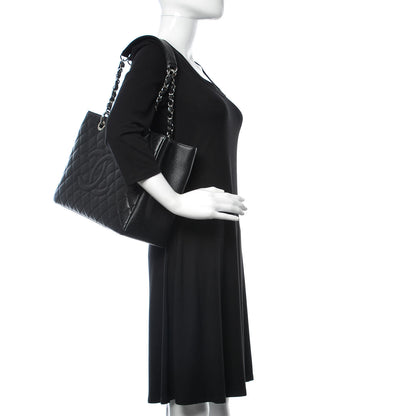 Chanel Caviar Quilted Grand Shopping Tote GST Black 2 of 9