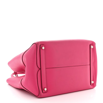 Christian Dior Supple Grained Calfskin Open Bar Tote Pink 4 of 14