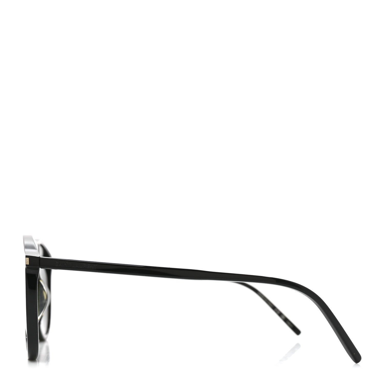 Saint Laurent Acetate Aviator Sunglasses SL 667 Black 3 of 7