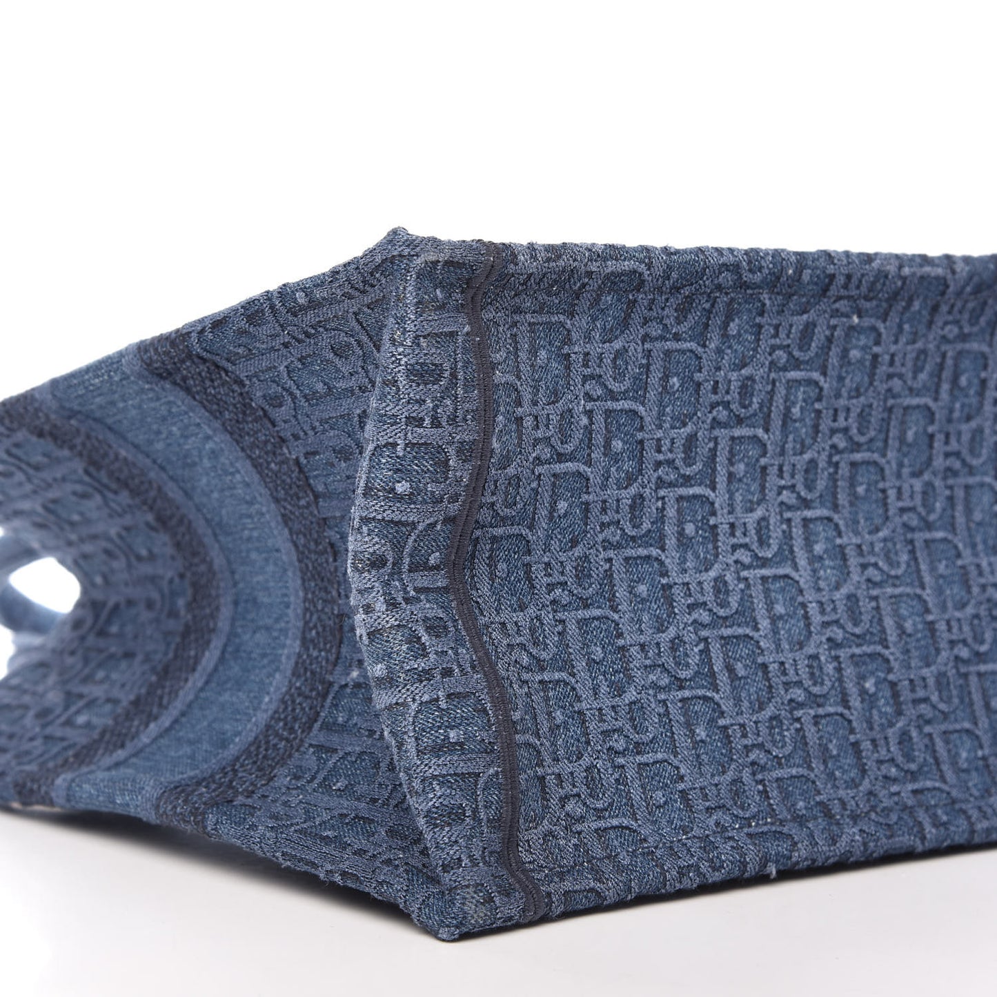 Oblique Denim Medium Book Tote Blue