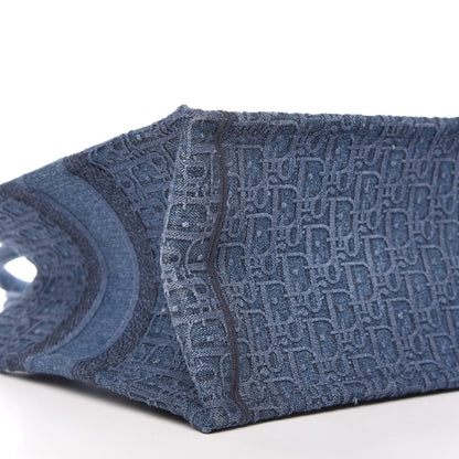 Christian Dior Oblique Denim Medium Book Tote Blue 6 of 10