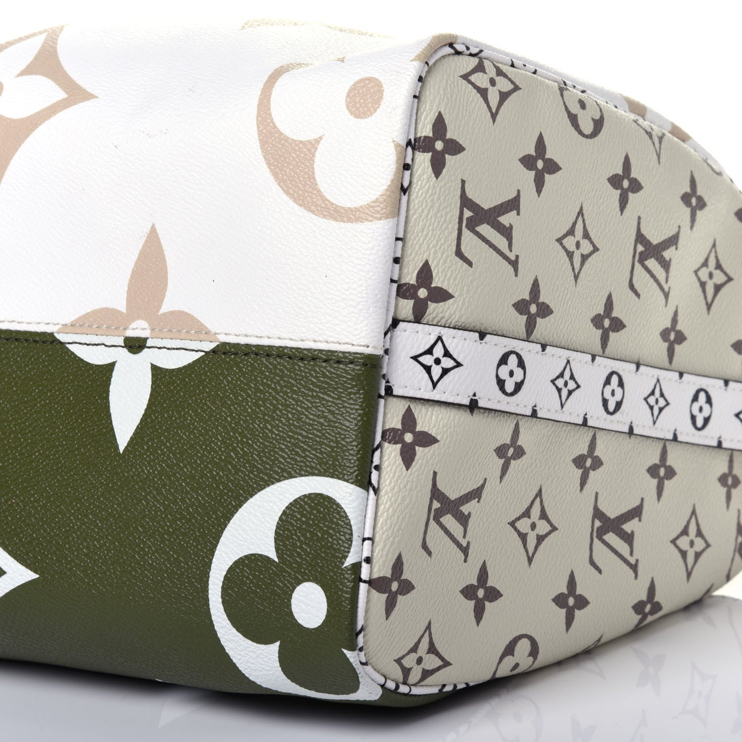 Louis Vuitton Monogram Giant Speedy Bandouliere 30 Kaki Beige 10 of 14
