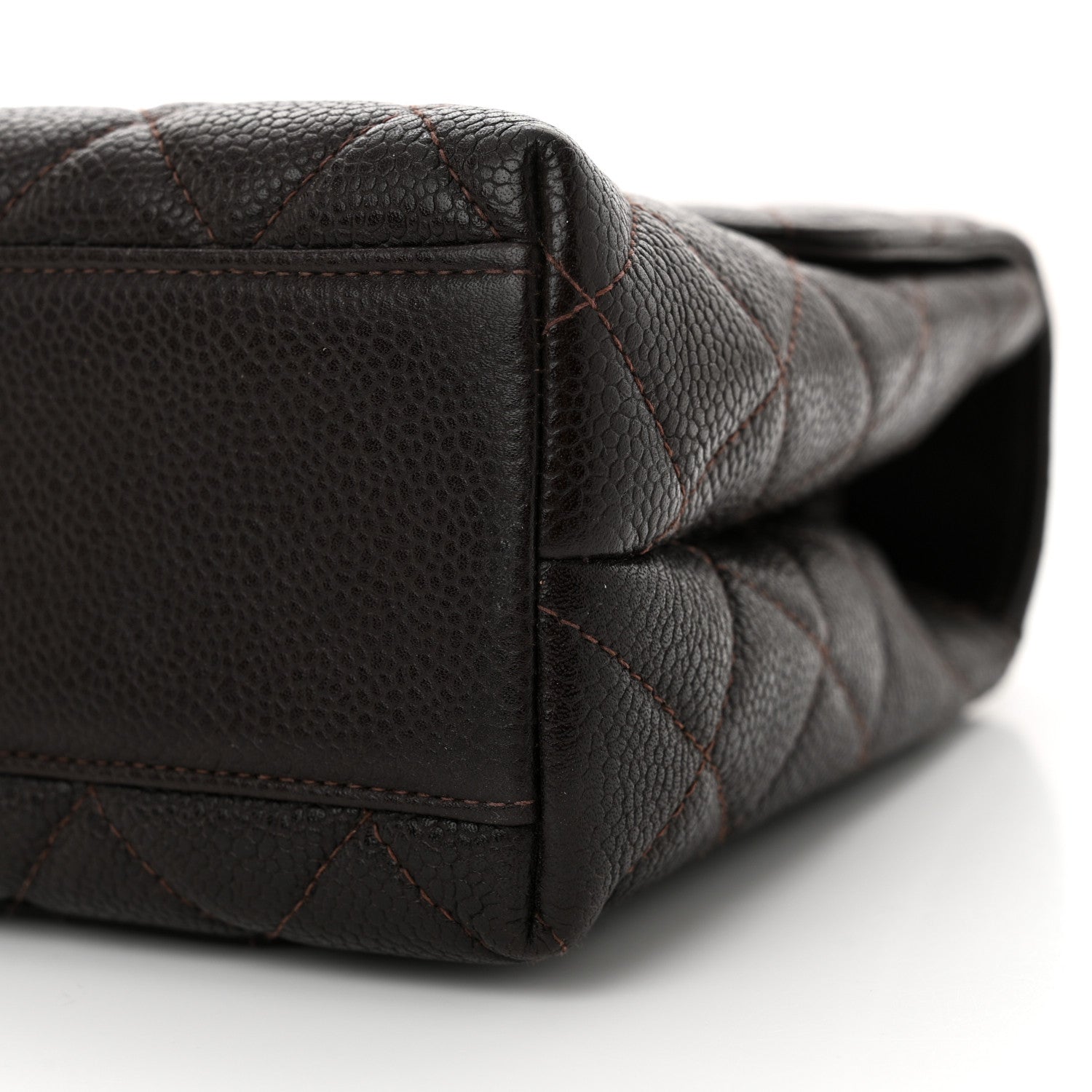 Chanel Caviar Quilted Medium Kelly Flap Brown 10 of 11