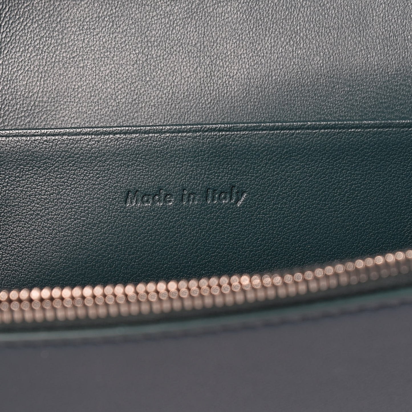Smooth Lambskin Frame Evening Chain Clutch Mineral Dark Green