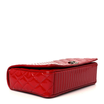 Chanel Patent Quilted Medium Coco Boy Flap Red 4 of 11