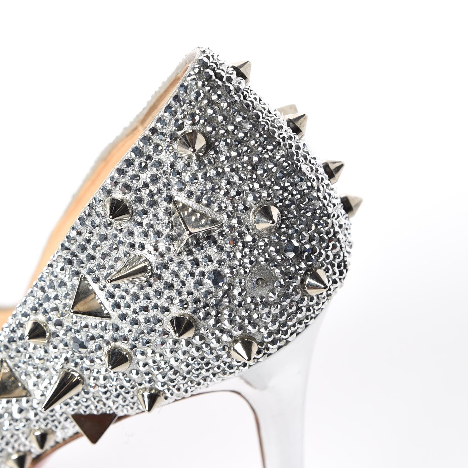 Christian Louboutin Strass Very Mix 150 Pumps 41.5 Silver 23 of 25