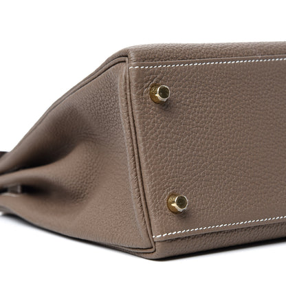 Hermes Togo Kelly Retourne 32 Etoupe 7 of 12