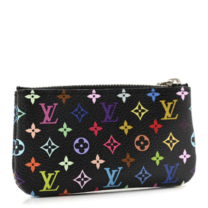 Louis Vuitton Monogram Multicolor Key Pouch Black Grenade 3 of 9