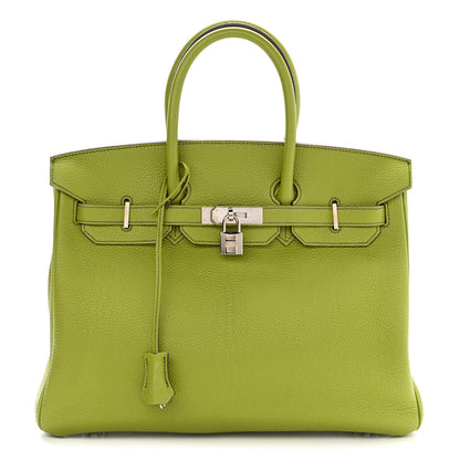 Hermes Togo Birkin 35 Vert Anis 1 of 13