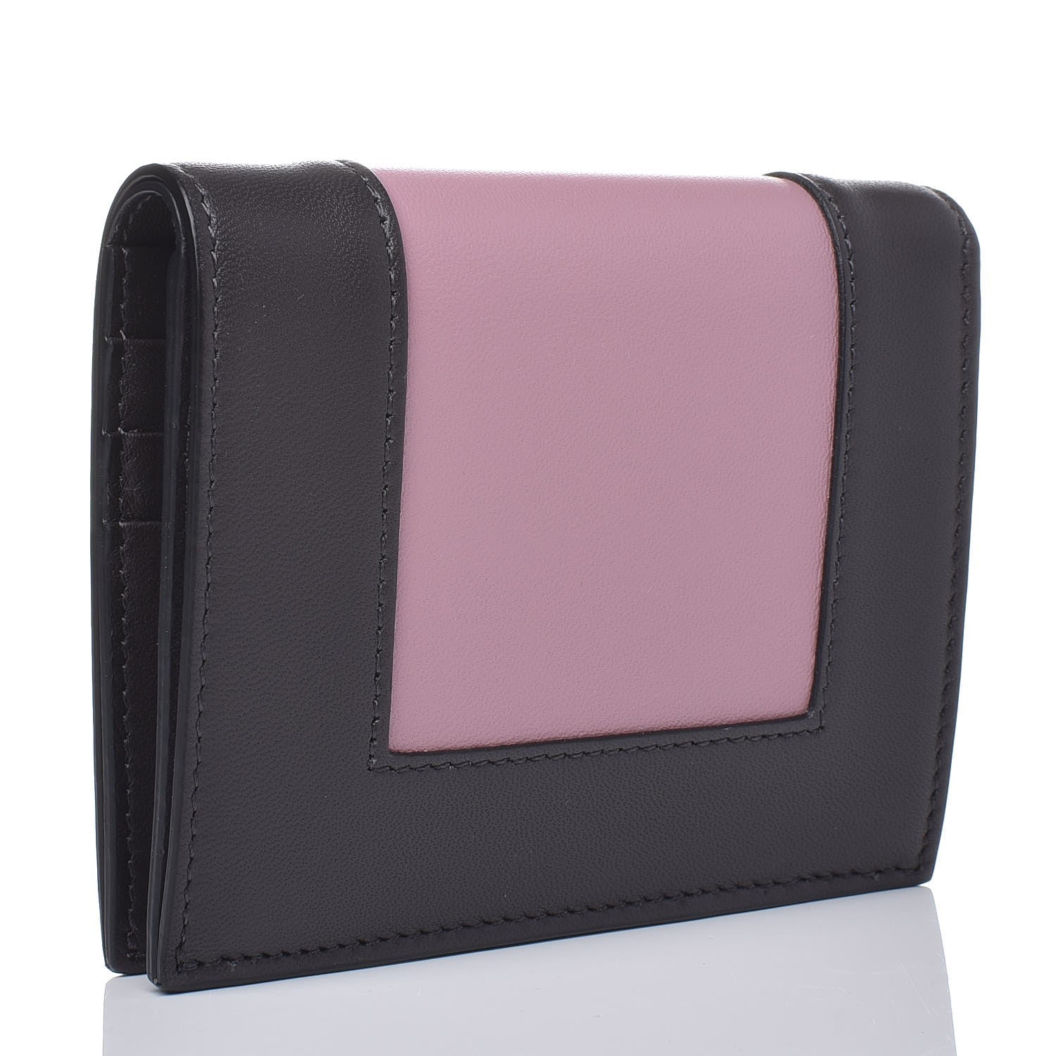 Celine Smooth Lambskin Small Frame Multifunction Wallet Liquorice Antique Rose 3 of 7