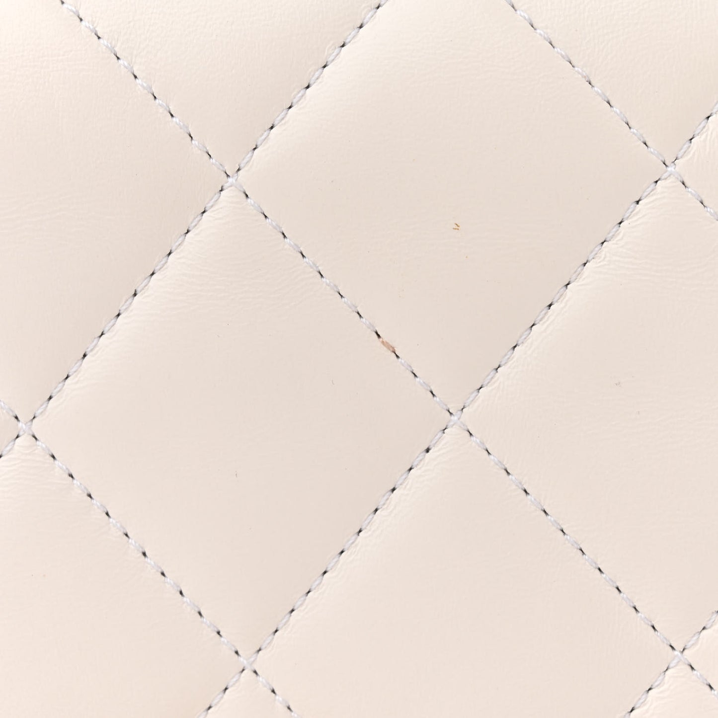 Lambskin Quilted On And On Small Chain Flap White