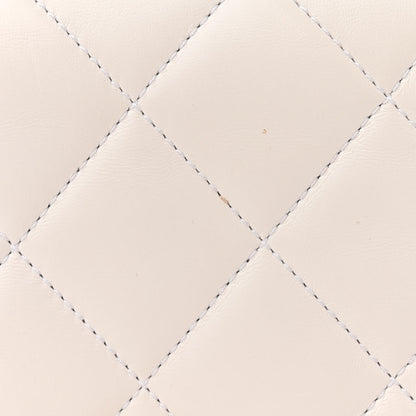 Chanel Lambskin Quilted On And On Small Chain Flap White 11 of 12