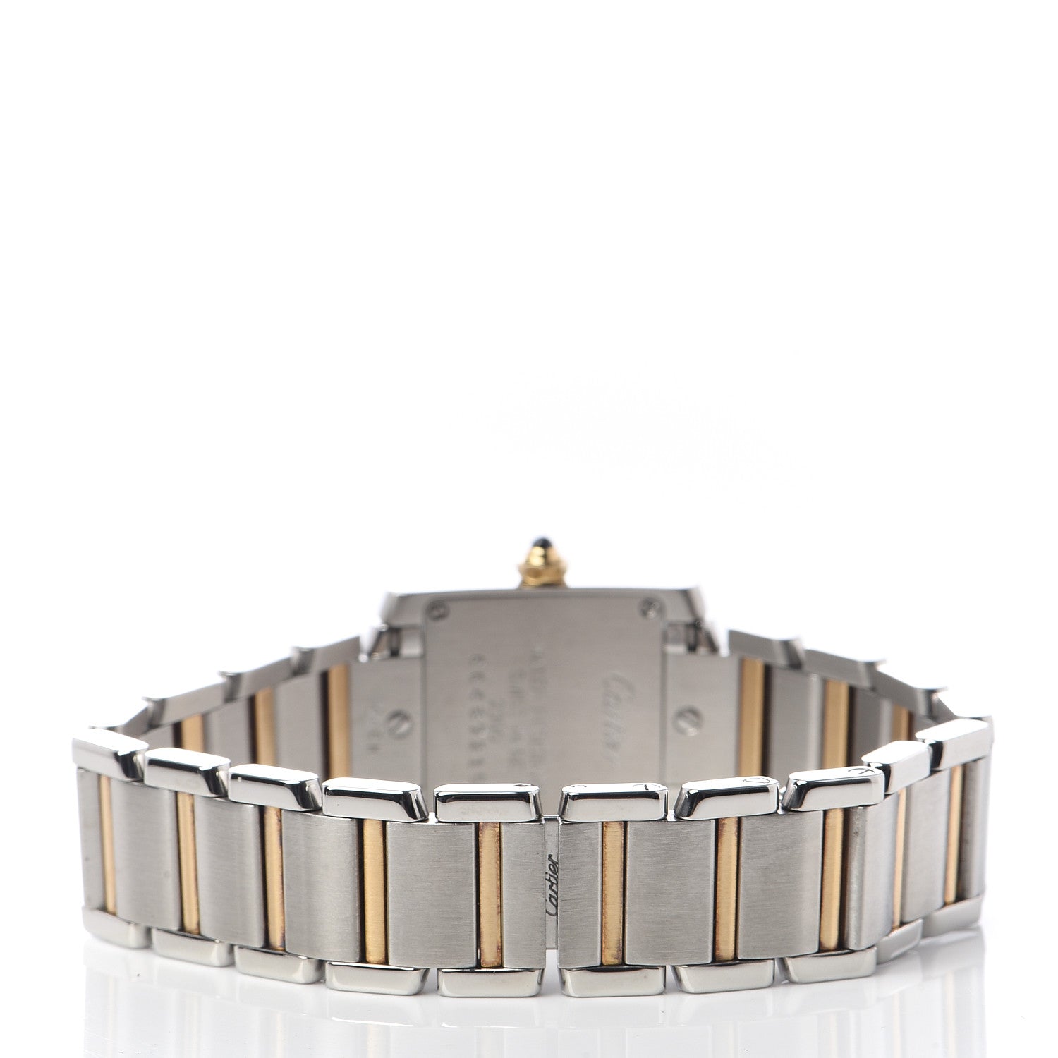 Cartier Stainless Steel 18K Yellow Gold 20mm Tank Francaise Quartz Watch 4 of 6