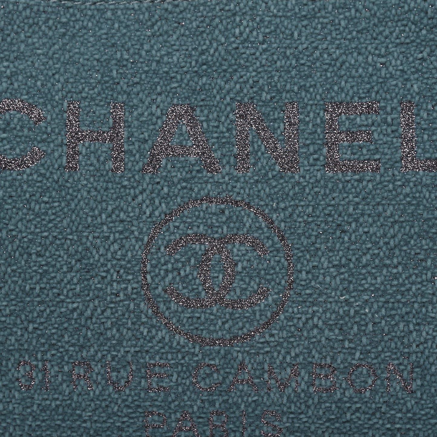 Lurex Boucle Small Deauville Tote Turquoise