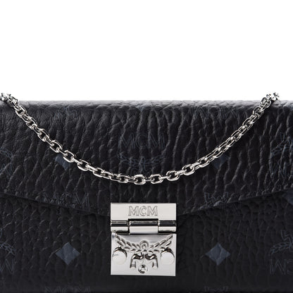 MCM Visetos Large Patricia Wallet On Chain Black 10 of 11