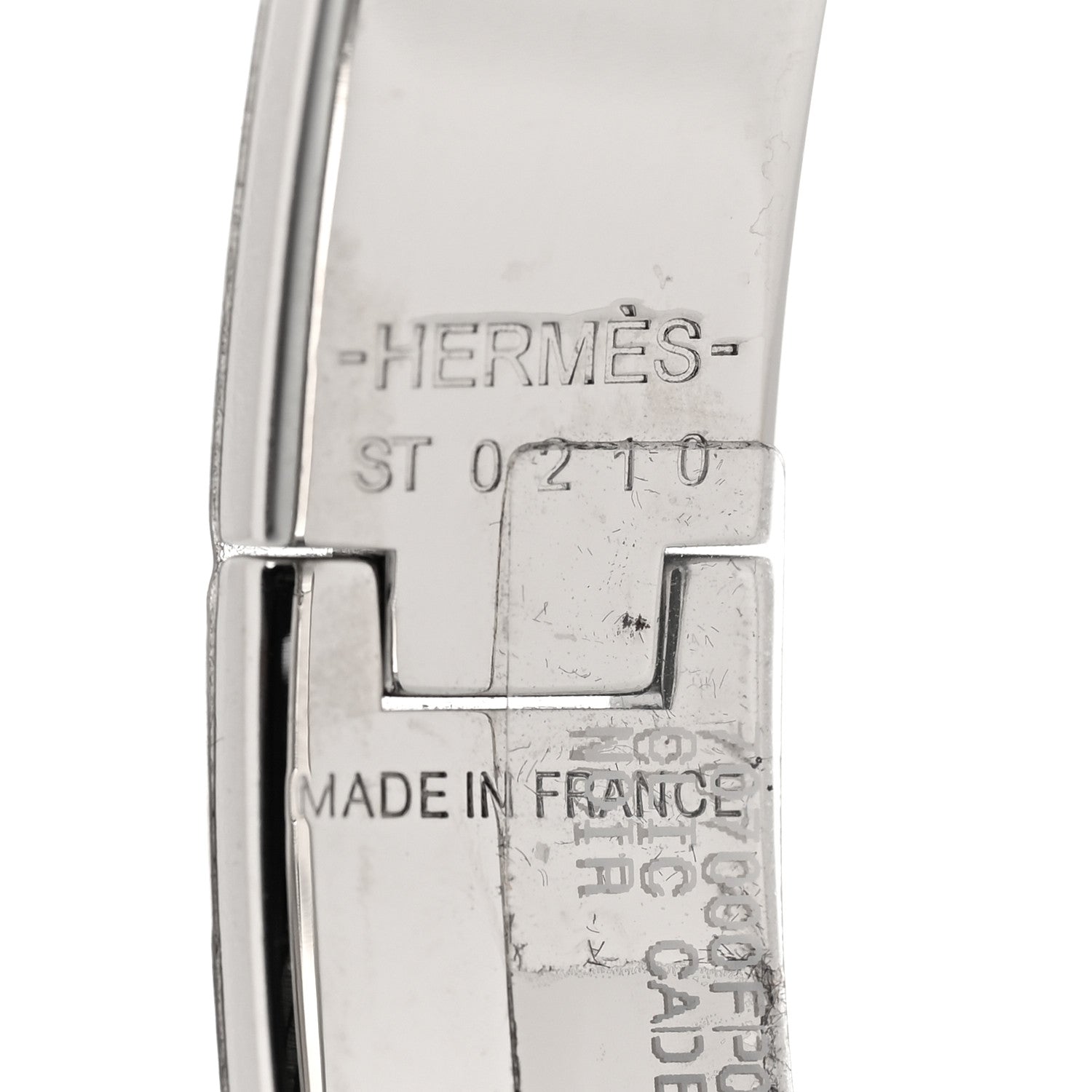 Hermes Enamel Narrow Clic Cadenas Bracelet PM Black 4 of 4