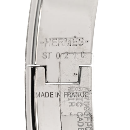Hermes Enamel Narrow Clic Cadenas Bracelet PM Black 4 of 4
