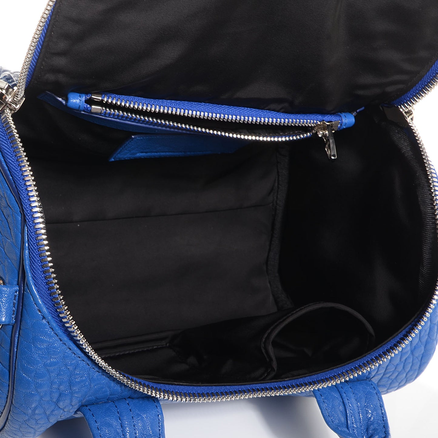 Pebbled Lambskin Rockie Royal w Silver Hardware